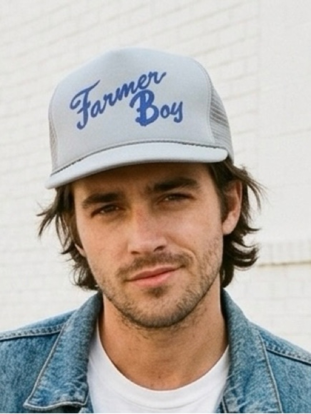 Vintage Rare Farmer Boy 80s Trucker Snapback Hat Mohr's Brand Mesh One Size